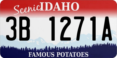 ID license plate 3B1271A