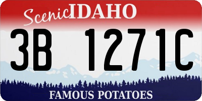 ID license plate 3B1271C