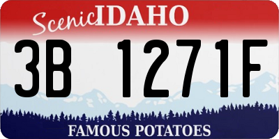 ID license plate 3B1271F