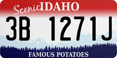 ID license plate 3B1271J