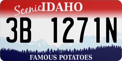 ID license plate 3B1271N