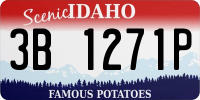 ID license plate 3B1271P