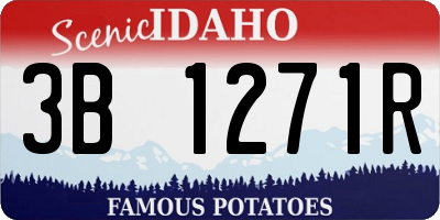 ID license plate 3B1271R
