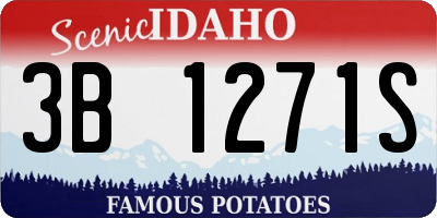 ID license plate 3B1271S