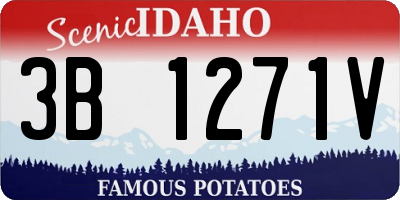 ID license plate 3B1271V