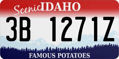 ID license plate 3B1271Z