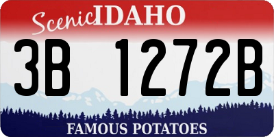 ID license plate 3B1272B