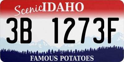 ID license plate 3B1273F