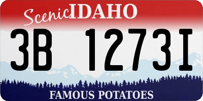 ID license plate 3B1273I
