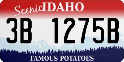ID license plate 3B1275B