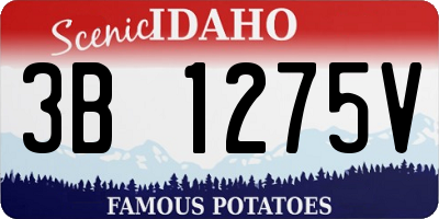 ID license plate 3B1275V
