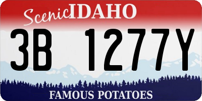 ID license plate 3B1277Y