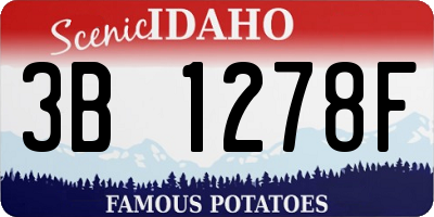 ID license plate 3B1278F