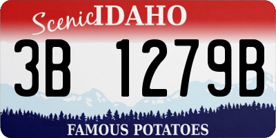 ID license plate 3B1279B