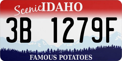 ID license plate 3B1279F
