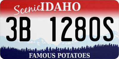 ID license plate 3B1280S