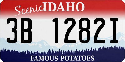 ID license plate 3B1282I