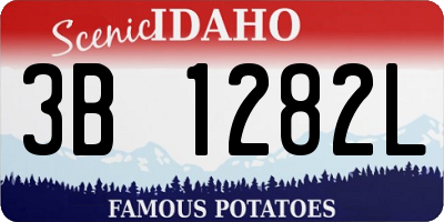 ID license plate 3B1282L