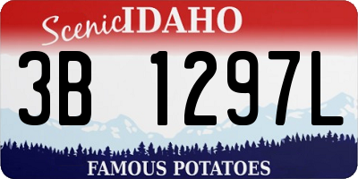 ID license plate 3B1297L