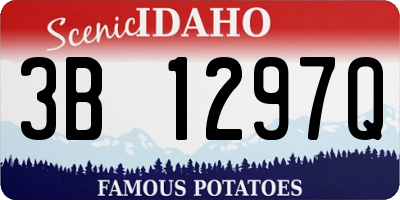 ID license plate 3B1297Q