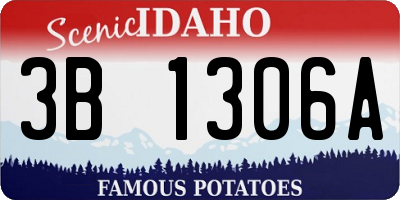 ID license plate 3B1306A