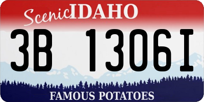 ID license plate 3B1306I