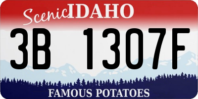 ID license plate 3B1307F