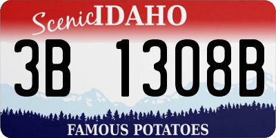 ID license plate 3B1308B