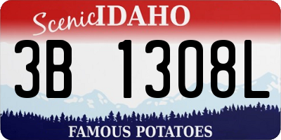 ID license plate 3B1308L