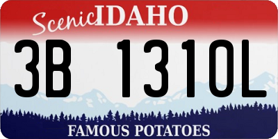 ID license plate 3B1310L