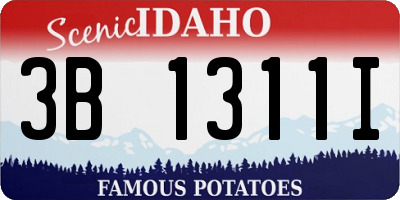 ID license plate 3B1311I