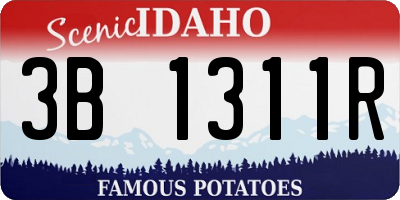 ID license plate 3B1311R