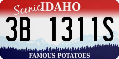 ID license plate 3B1311S