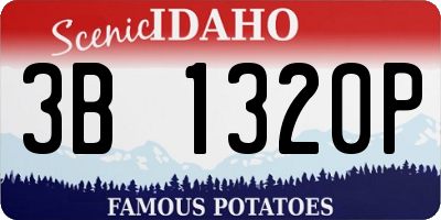ID license plate 3B1320P