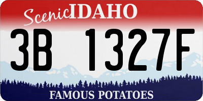 ID license plate 3B1327F
