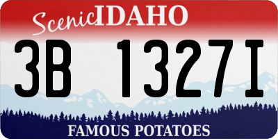 ID license plate 3B1327I