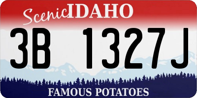 ID license plate 3B1327J