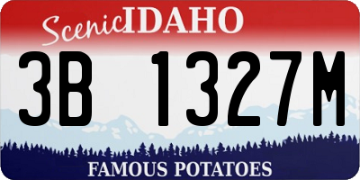 ID license plate 3B1327M