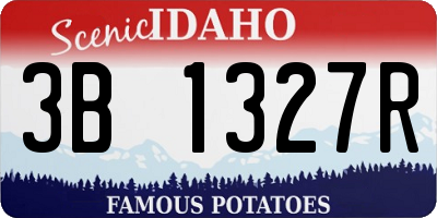 ID license plate 3B1327R
