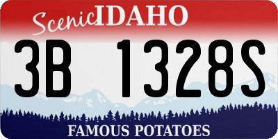 ID license plate 3B1328S