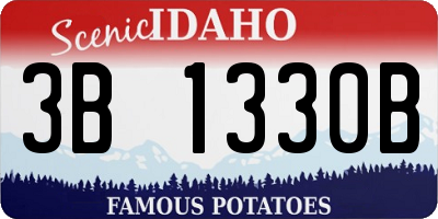 ID license plate 3B1330B