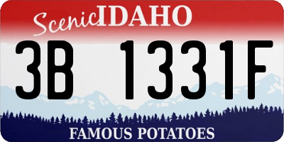 ID license plate 3B1331F