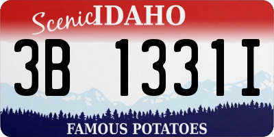 ID license plate 3B1331I