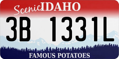ID license plate 3B1331L