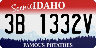 ID license plate 3B1332V
