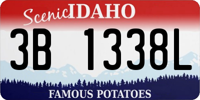 ID license plate 3B1338L