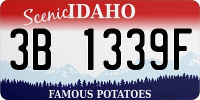 ID license plate 3B1339F