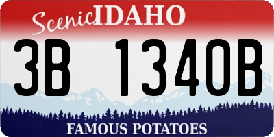 ID license plate 3B1340B