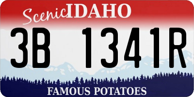 ID license plate 3B1341R