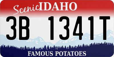ID license plate 3B1341T